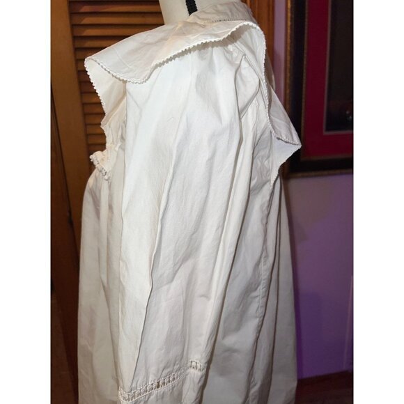 J. Crew White Lace Bib Blouse — Small - Picture 8 of 9